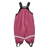 Rain Trousers Solid Outerwear Rainwear Bottoms Vaaleanpunainen Polarn O. Pyret