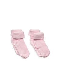 Baby Rib Sock W. Abs Socks & Tights Non-slip Socks Vaaleanpunainen Minymo