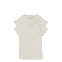 Basic T-Shirt Ss T-shirts Short-sleeved Valkoinen Minymo