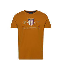 D2. Archive Shield Ss T-Shirt T-shirts Short-sleeved Oranssi GANT