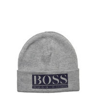 Pull On Hat Accessories Headwear Hats Beanie Harmaa BOSS