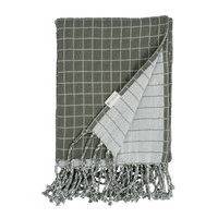 Baby Blanket - Grid - Olive Home Sleep Time Blankets & Quilts Vihreä Fabelab