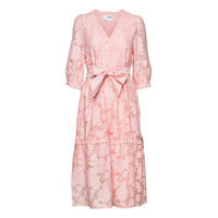 Slfsadie 3/4 Midi Dress B Dresses Everyday Dresses Vaaleanpunainen Selected Femme