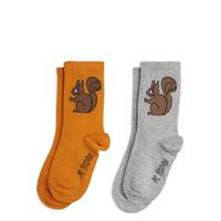 Squirrel Socks 2-Pack Socks & Tights Socks Monivärinen/Kuvioitu Mini Rodini