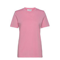 Slfmy Perfect Ss Tee Box Cut Color T-shirts & Tops Short-sleeved Vaaleanpunainen Selected Femme
