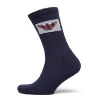 Men'S Knit Short Socks Underwear Socks Regular Socks Sininen Emporio Armani