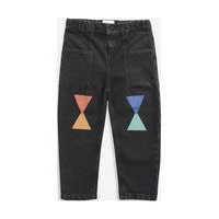 Geometric Denim Pants Farkut Musta Bobo Choses