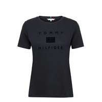 Regular Flock C-Nk Tee Ss T-shirts & Tops Short-sleeved Sininen Tommy Hilfiger