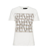 Sllianna T-Shirt Ss T-shirts & Tops Short-sleeved Valkoinen Soaked In Luxury, Soaked in Luxury