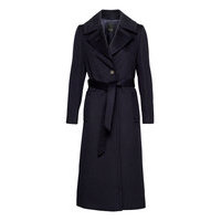 Cashmere Coat W - Clareta Belt Outerwear Coats Winter Coats Sininen SAND