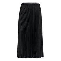 Recycled Cdc Pleat Midi Skirt Polvipituinen Hame Musta Calvin Klein