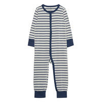 Pyjamas Overall Striped Baby Pyjama Sie Jumpsuit Haalari Sininen Polarn O. Pyret