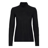 Ease Turtle Neck T-shirts & Tops Long-sleeved Musta Casall