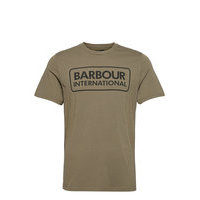 B.Intl Essential Large Logo Tee T-shirts Short-sleeved Vihreä Barbour