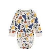 Body Aop Baby Bodies Long-sleeved Monivärinen/Kuvioitu Polarn O. Pyret