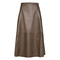 Slmalene Skirt Polvipituinen Hame Ruskea Soaked In Luxury, Soaked in Luxury