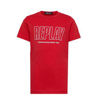 T-Shirt T-shirts Short-sleeved Punainen Replay