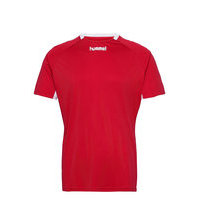 Core Team Jersey S/S T-shirts Short-sleeved Punainen Hummel