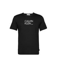 Badge Box Logo T-Shirt T-shirts Short-sleeved Musta Calvin Klein