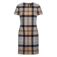 Dee Tartan Dress Lyhyt Mekko Beige Barbour