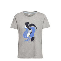 Nuclarion Tee T-shirts & Tops Short-sleeved Harmaa Nümph