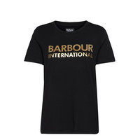 B.Intl Galvez Tee T-shirts & Tops Short-sleeved Musta Barbour