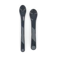 Twistshake 2x Feeding Spoon Set 4+M Black Home Meal Time Cutlery Musta Twistshake