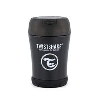 Twistshake Insulated Food Container 350ml Black Home Meal Time Thermoses Musta Twistshake