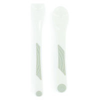 Twistshake 2x Feeding Spoon Set 4+M White Home Meal Time Cutlery Valkoinen Twistshake