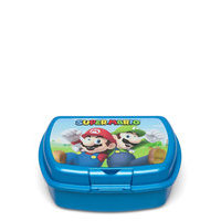 Super Mario Urban Sandwich Box Home Meal Time Lunch Boxes Sininen Euromic