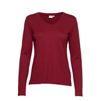 Naia Long Sleeve T-Shirt T-shirts & Tops Long-sleeved Punainen Cream