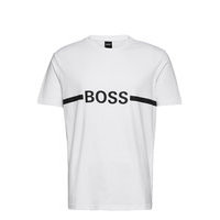 T-Shirt Rn Slim Fit T-shirts Short-sleeved Valkoinen BOSS