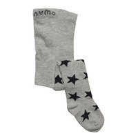 Stocking W. Pattern Socks & Tights Tights Harmaa Minymo