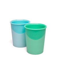Twistshake 2x Cup 170ml 6+M Pastel Blue Green Home Meal Time Cups & Mugs Vihreä Twistshake