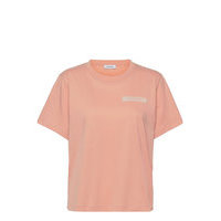 Rodebjer Turiya Paperlogo T-shirts & Tops Short-sleeved Vaaleanpunainen RODEBJER