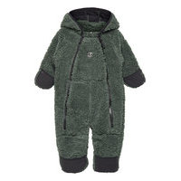 Muddus Pile Baby Overall Windfleece Outerwear Fleece Outerwear Fleece Suits Vihreä Lindberg Sweden