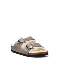 Arizona Shearling - Narrow Aamutossut Tohvelit Beige Birkenstock