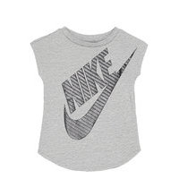 Girls Jumbo Futura Tee T-shirts Short-sleeved Harmaa Nike