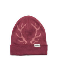 Antlers Kids Beanie Accessories Headwear Hats Beanie Vaaleanpunainen Bergans