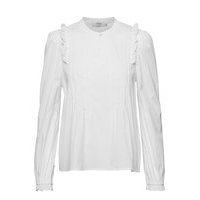 Cracir Blouse Pitkähihainen Pusero Paita Valkoinen Cream