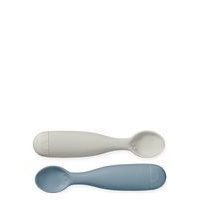 Silic Spoons Rainbow, Blue Mix, 2-Pack Home Meal Time Cutlery Sininen Cam Cam Copenhagen