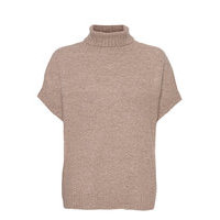 5210 - Izadi Roll Neck T-shirts & Tops Knitted T-shirts/tops Beige SAND