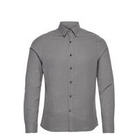 Light Flannel Slim Shirt Paita Rento Casual Harmaa J. Lindeberg