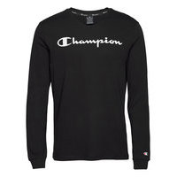 Crewneck Long Sleeve T-Shirt T-shirts Long-sleeved Musta Champion