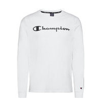 Crewneck Long Sleeve T-Shirt T-shirts Long-sleeved Valkoinen Champion