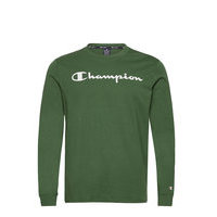 Crewneck Long Sleeve T-Shirt T-shirts Long-sleeved Vihreä Champion