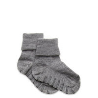 Sock Wool Preschool Socks & Tights Non-slip Socks Harmaa Polarn O. Pyret