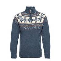 Pullover Knitwear Half Zip Jumpers Sininen Blend