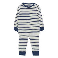 Pyjamas Striped Preschool Pyjamasetti Pyjama Sininen Polarn O. Pyret