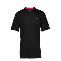 Stopwatch Short Sleeve T-shirts Short-sleeved Musta Saucony